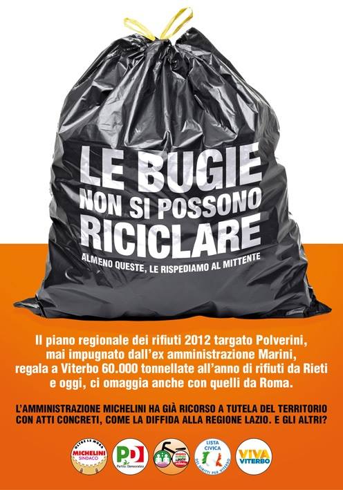 Il manifesto di propaganda del centrosinistra