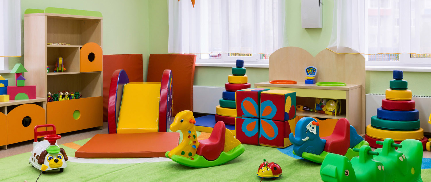 game room in the kindergarten