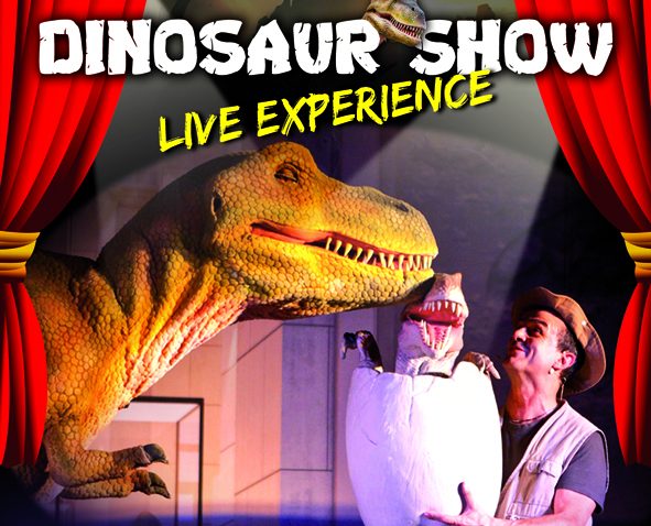 Dinosaur Show volantino 10x15 viterbo