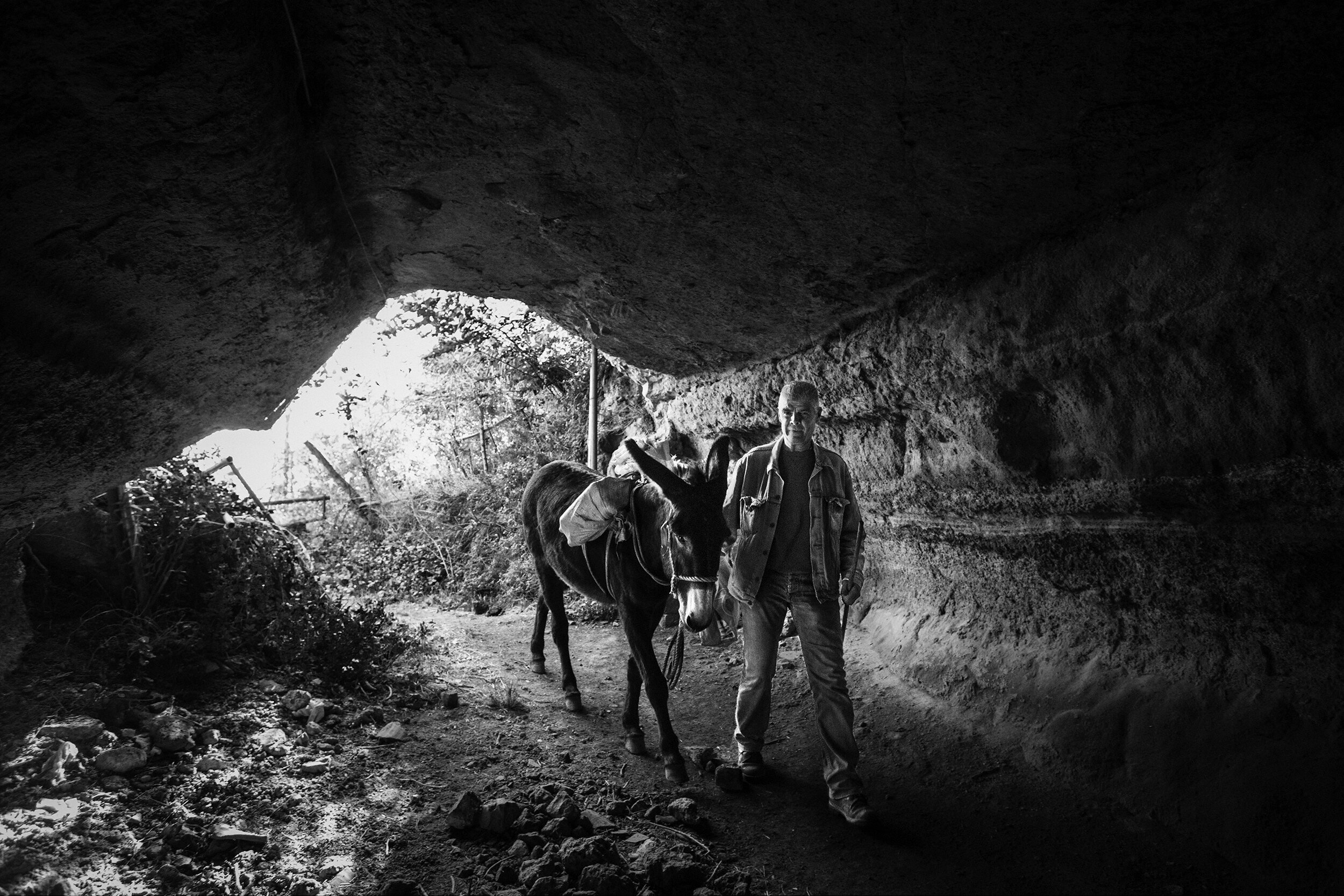 Salvatore in Etruscan Tunnel