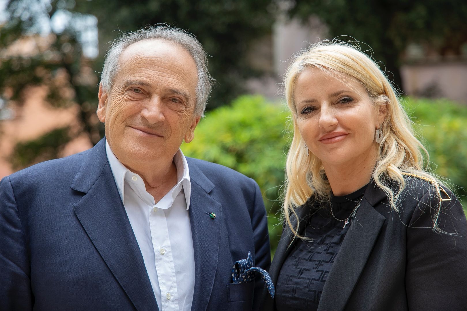 Luigi Abete e Dominga Cotarella