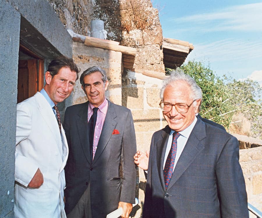 Foto re Carlo III a Civita di Bagnoregio