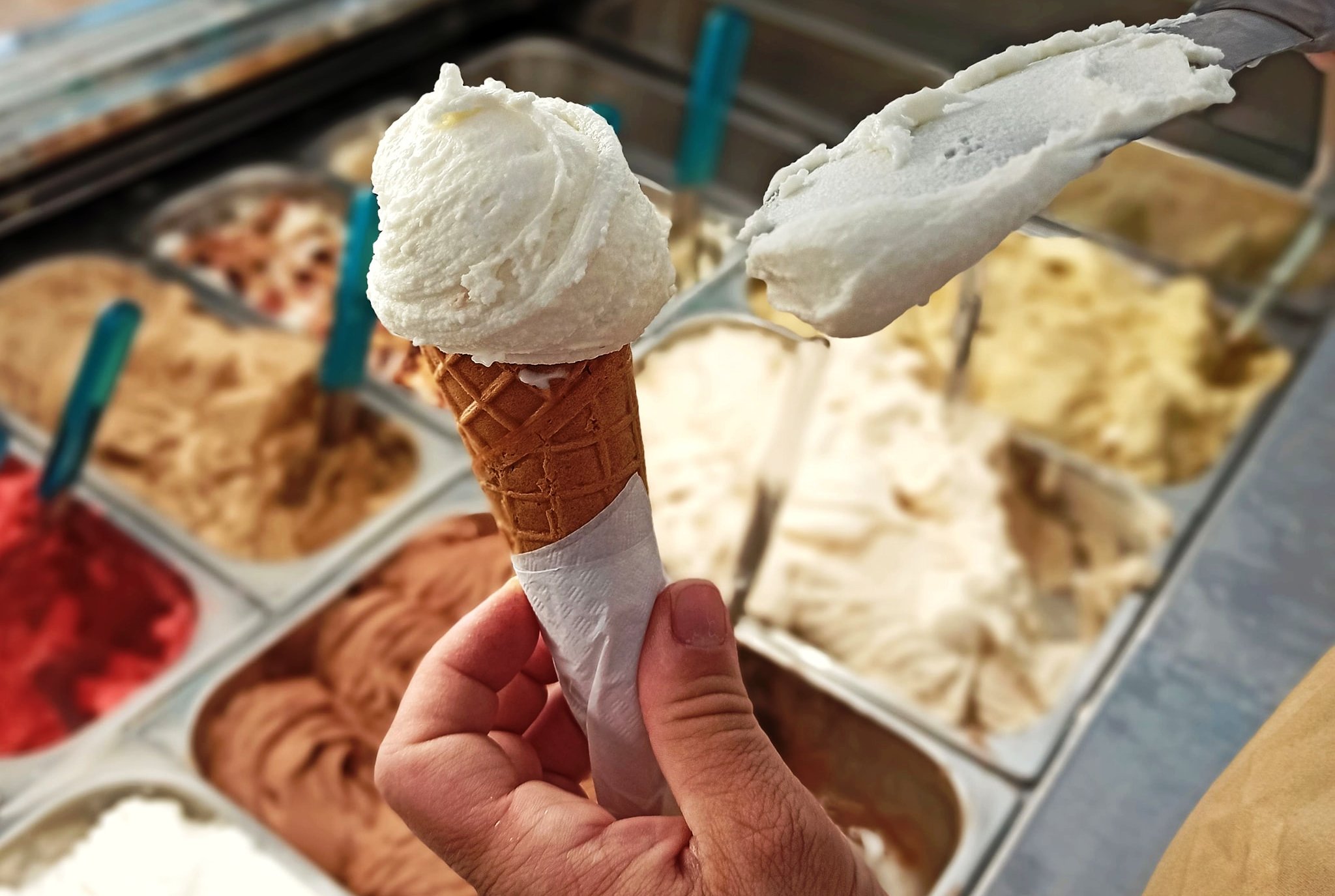 Foto gelato dell'estate