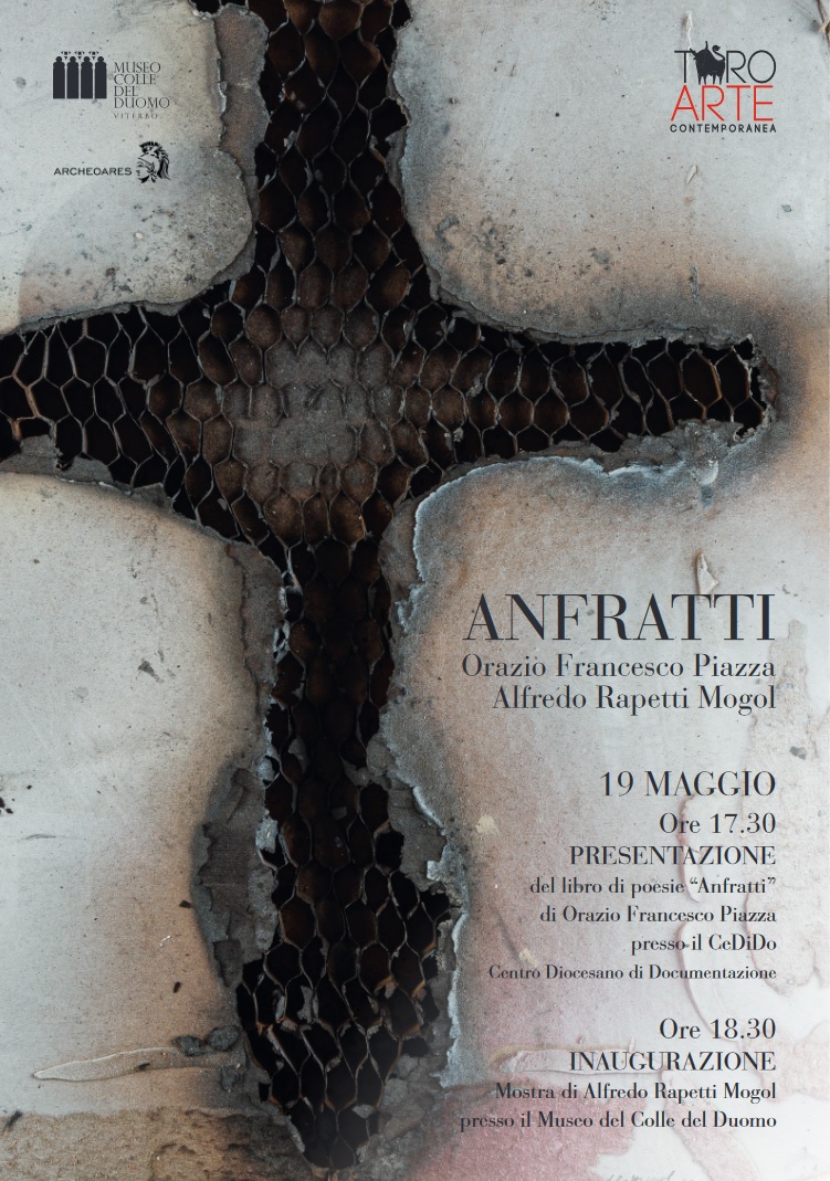 Mostra Anfratti - Orazio Francesco Piazza e Alfredo Rapetti Mogol - locandina