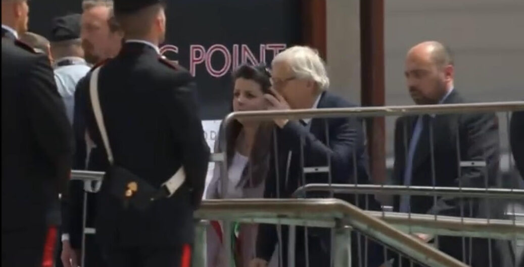 Chiara Frontini al funerale di Silvio Berlusconi