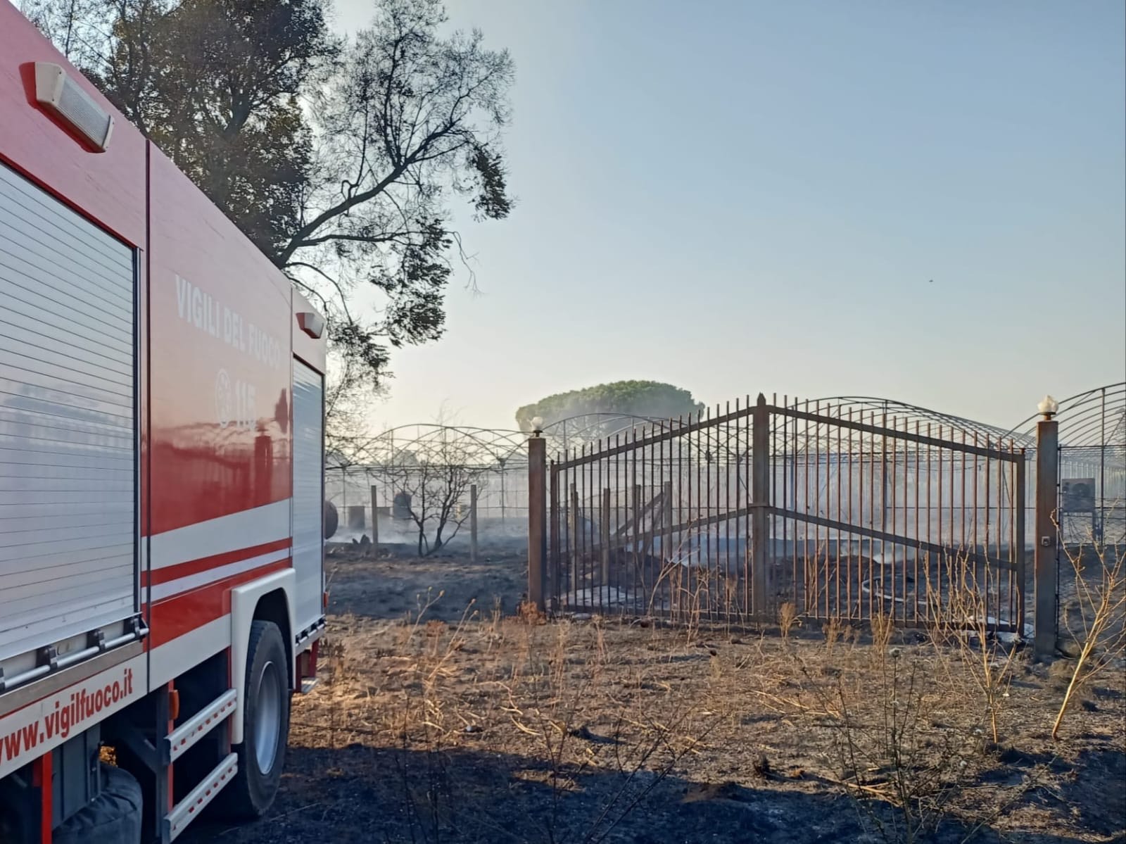 Foto incendio Dogane