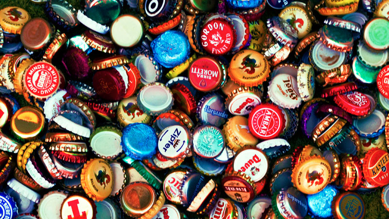 Foto tappi di birra