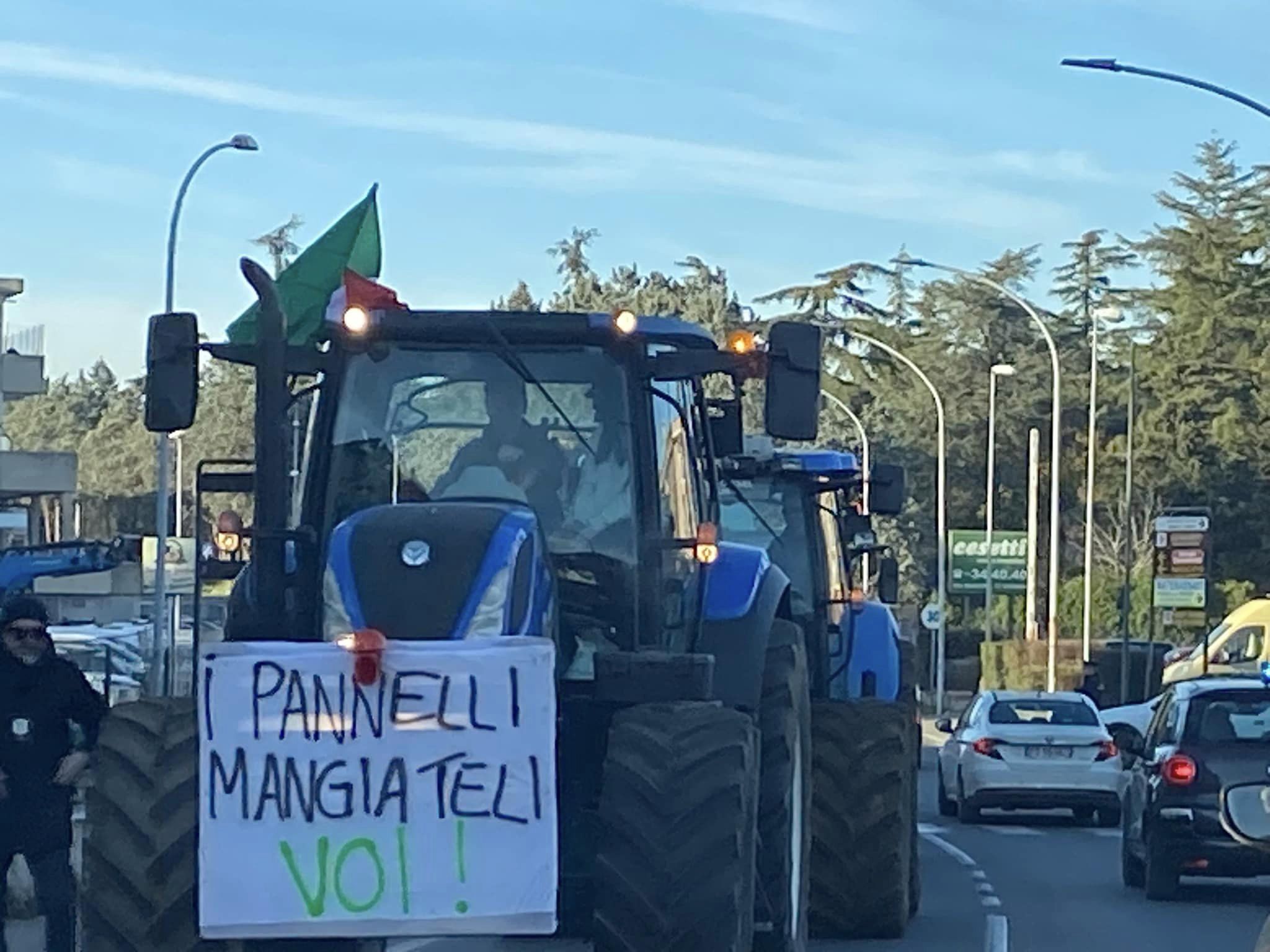 Foto protesta trattori