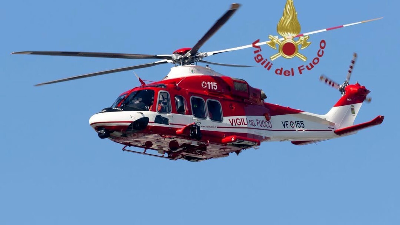 Foto elicottero Vigili del Fuoco