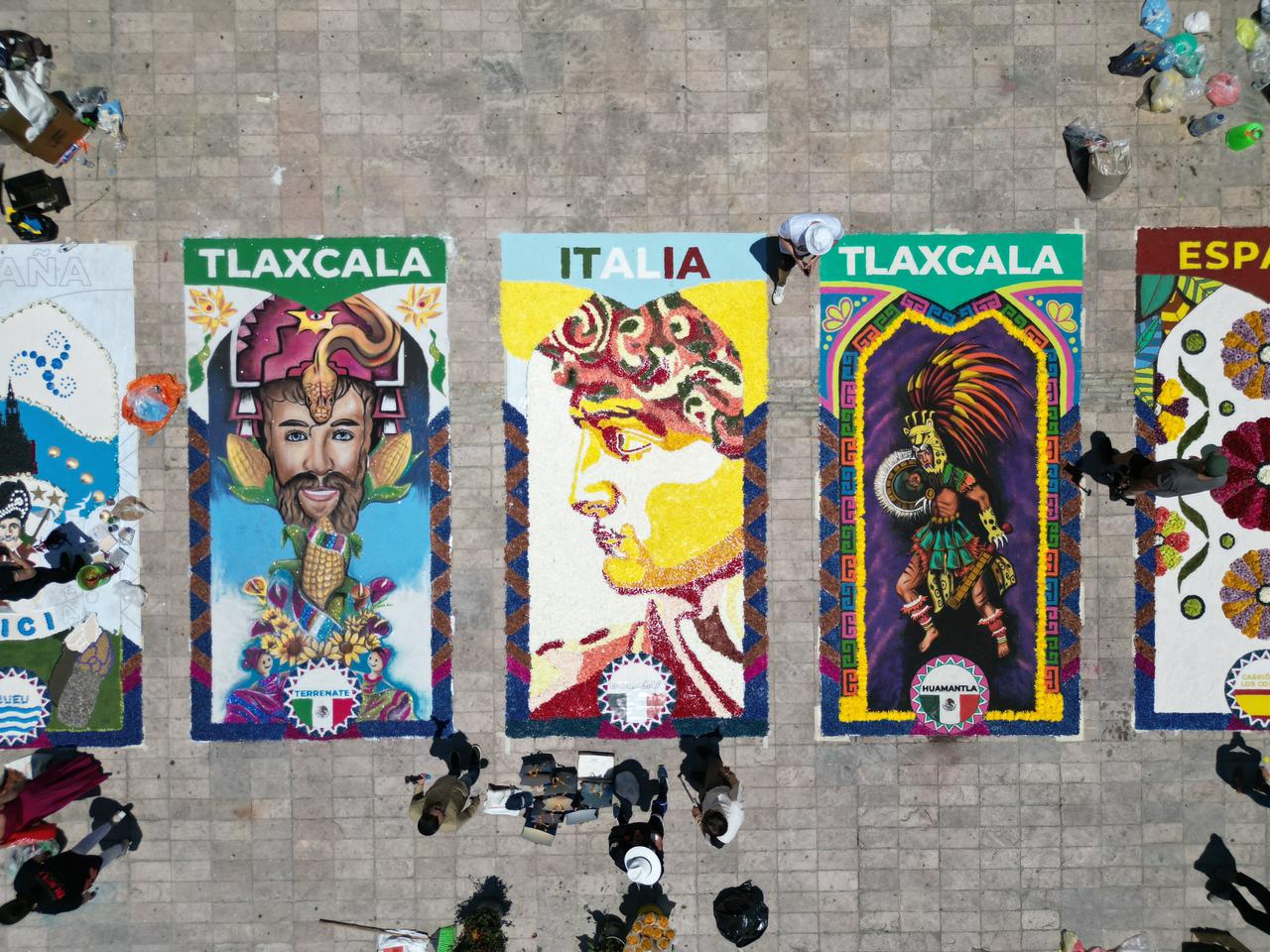 Il quadro realizzato dagli infioratori di Bolsena