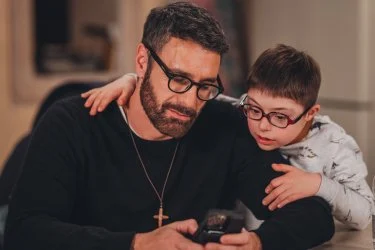 Foto Francesco Baffo e Raul Bova