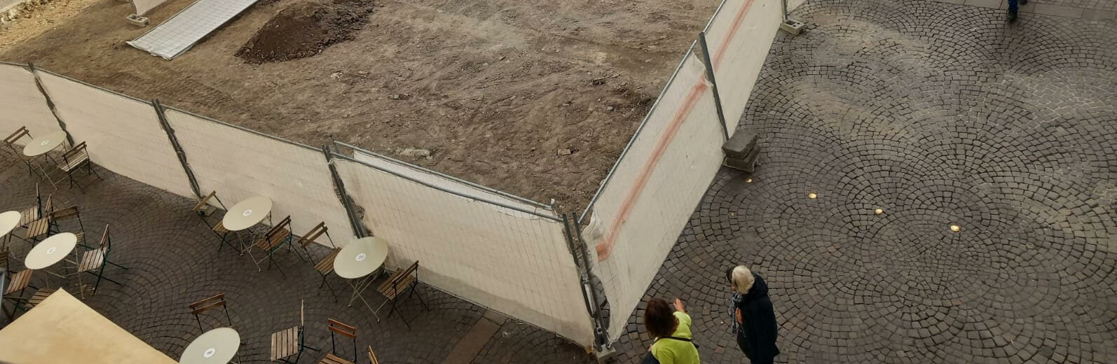 Foto cantiere piazza del Comune