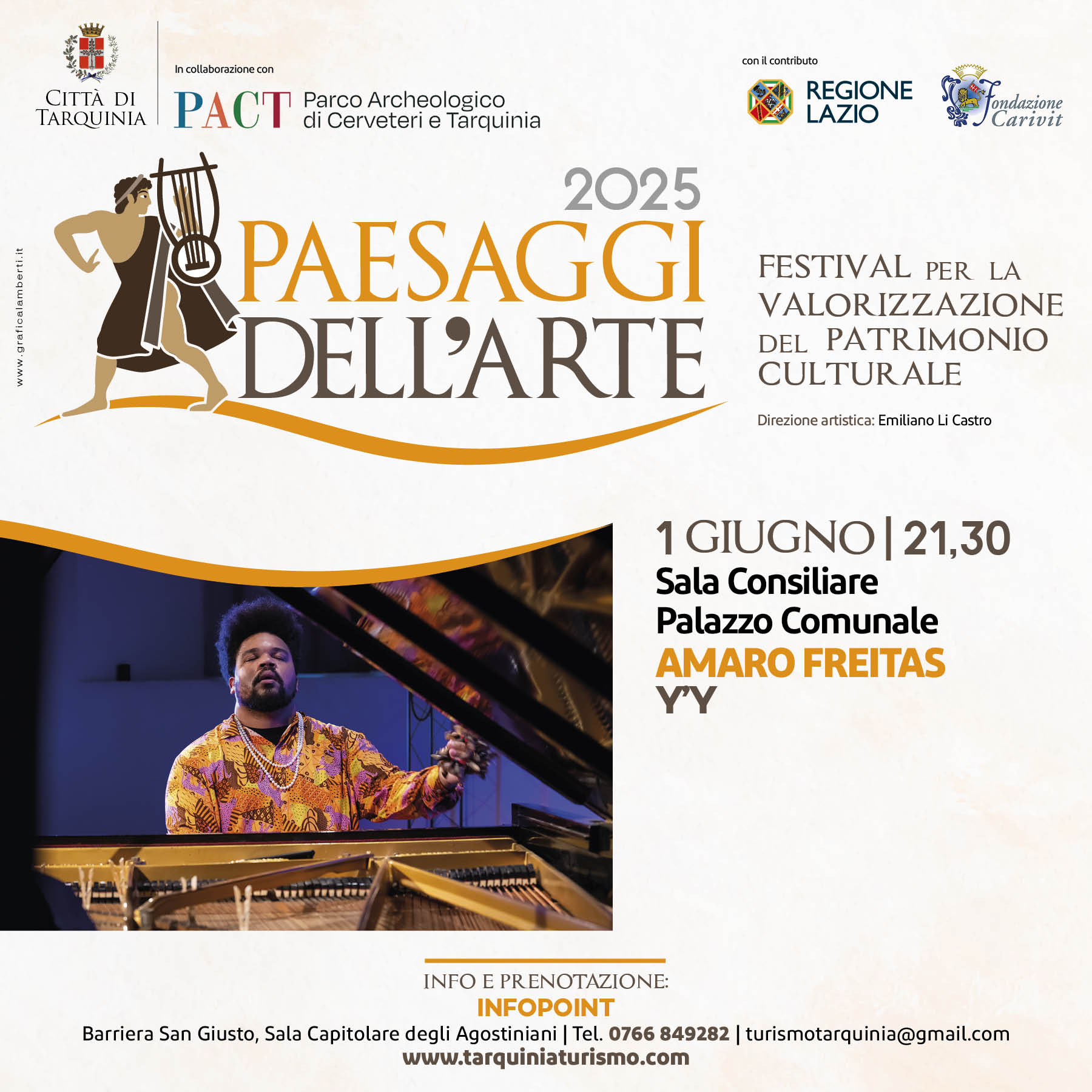 Paesaggi dell'Arte, concerto Amaro Freitas