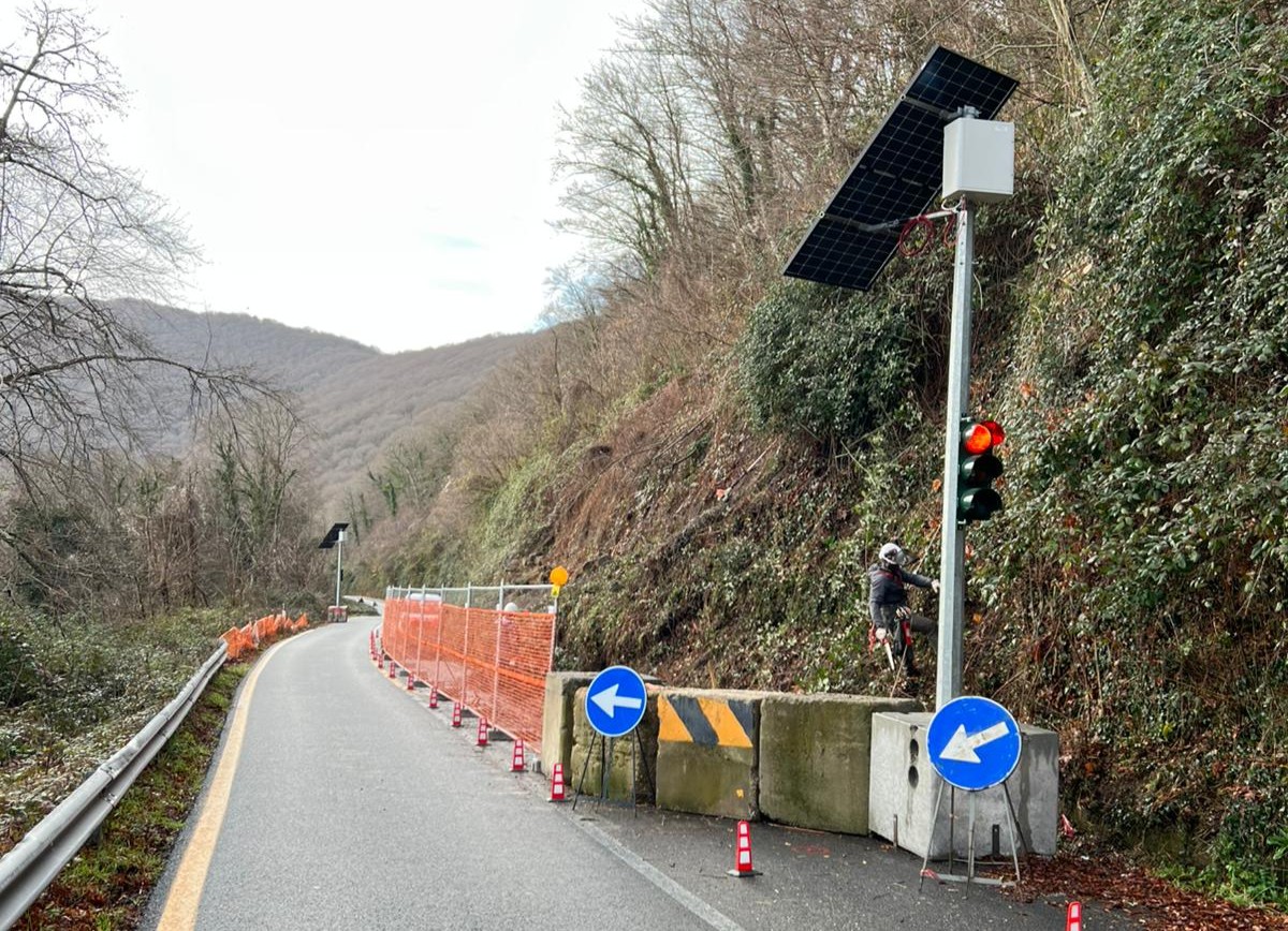 SP Valle di Vico, al via i lavori di messa in sicurezza della scarpata stradale (1)