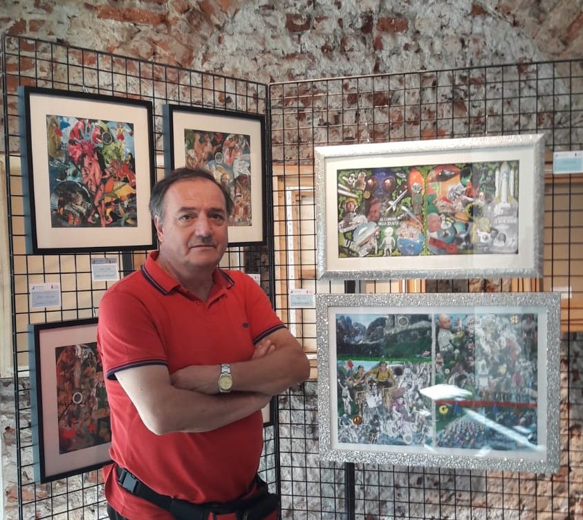 MAX LUCE DAVANTI ALLE SUE OPERE