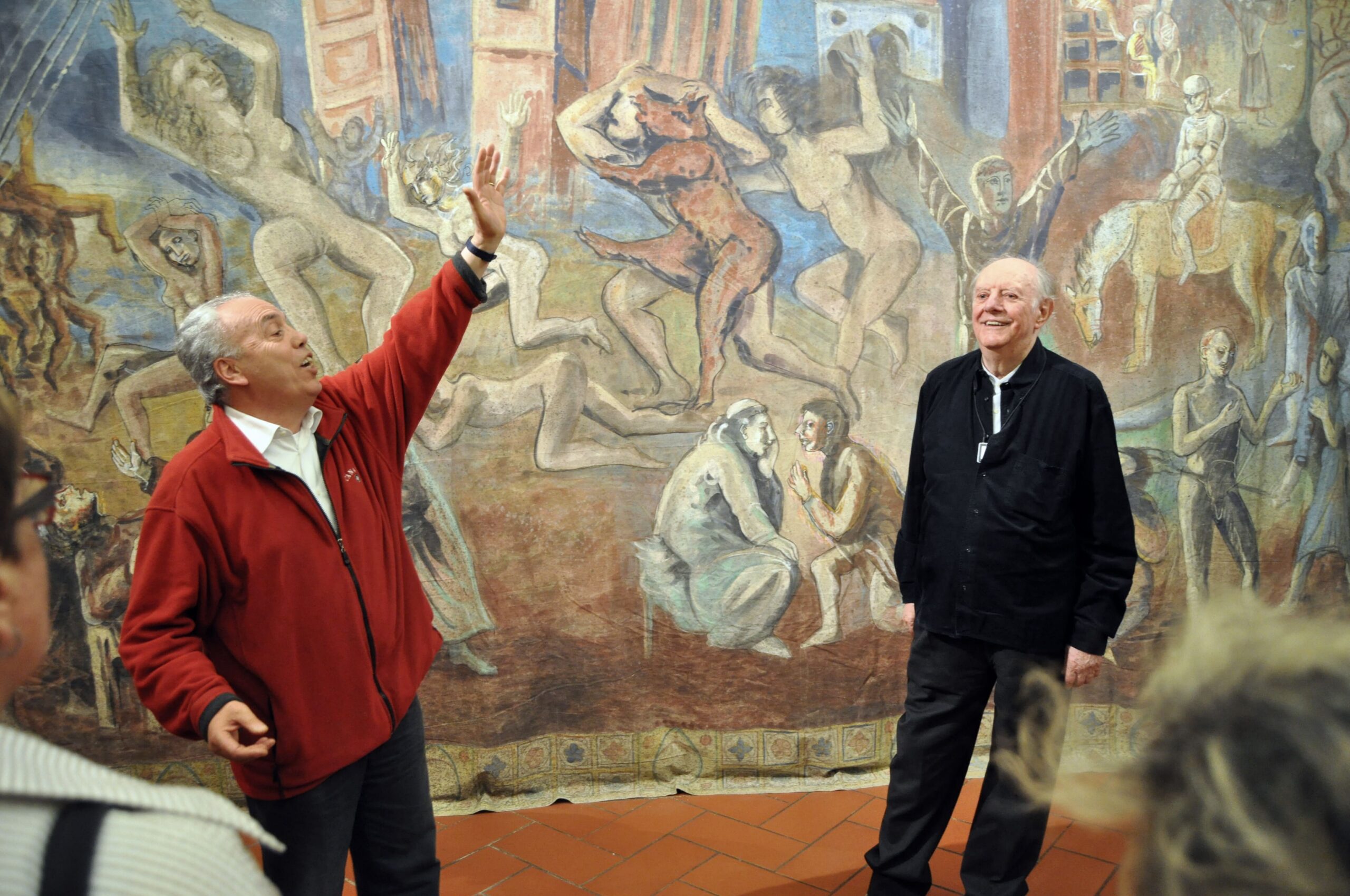 Mario Pirovano e Dario Fo recitano Lu Santo Jullare Françesco-min