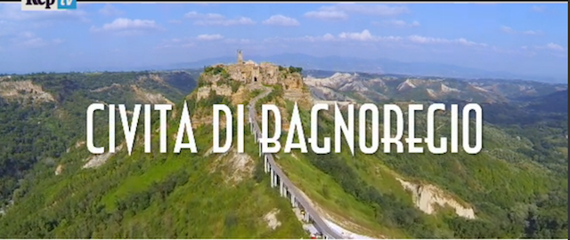 Civita di Bagnoregio drone