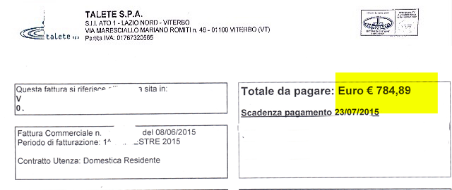 Talete bollette